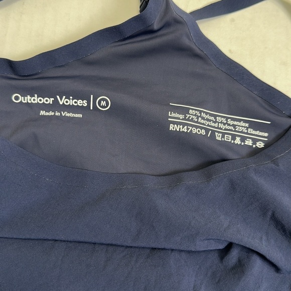 Outdoor Voices Navy Blue Exercise Mini Short Active Romper Dress Size Medium - Picture 8 of 16